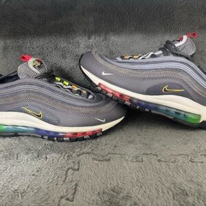 Nike Kids Air Max 97 Multicolor Gray Sneakers